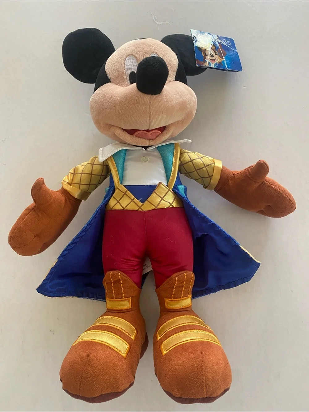 Disney Disneyland Paris 25th Anniversary Mickey Mouse Collectible Plush Toy 13”
